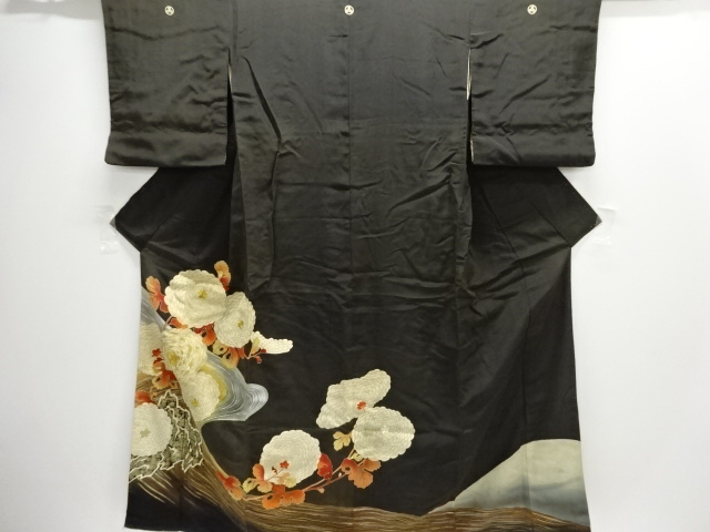 Japanese Kimono / Chirimen Kinsha Silk